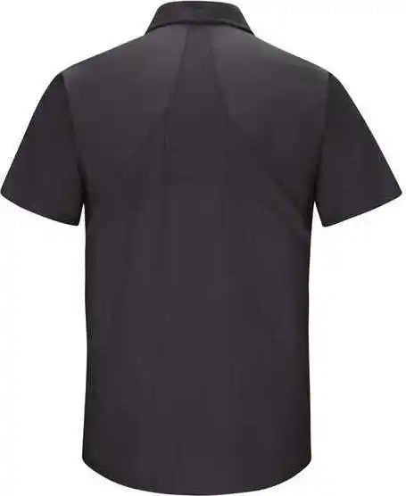 Red Kap Sx20l Mimix Short Sleeve Workshirt Long Sizes Black