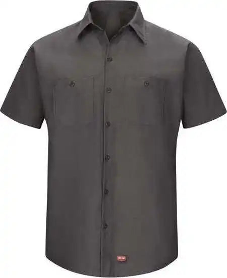 Red Kap Sx20l Mimix Short Sleeve Workshirt Long Sizes Charcoal