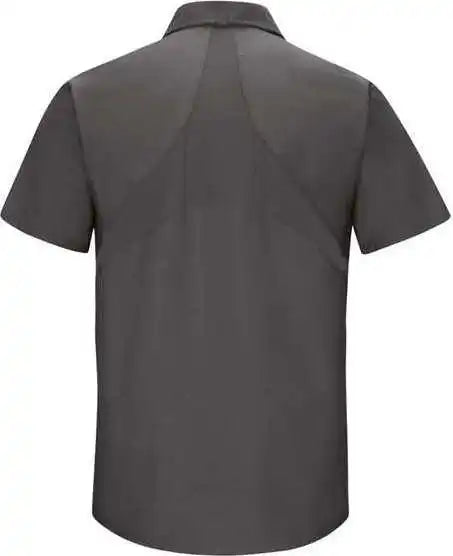 Red Kap Sx20l Mimix Short Sleeve Workshirt Long Sizes Charcoal