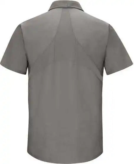 Red Kap Sx20l Mimix Short Sleeve Workshirt - Long Sizes - Gray