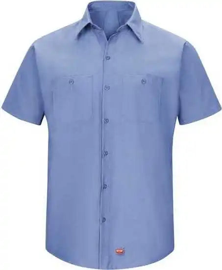 Red Kap Sx20l Mimix Short Sleeve Workshirt Long Sizes Light Blue
