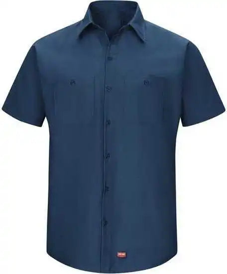 Red Kap Sx20l Mimix Short Sleeve Workshirt Long Sizes Navy