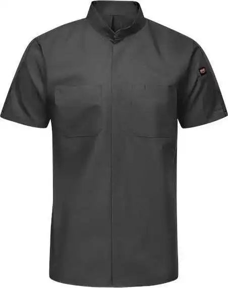 Red Kap Sx46 Mimix Pro + Short Sleeve Work Shirt with Oilblok - Charcoal