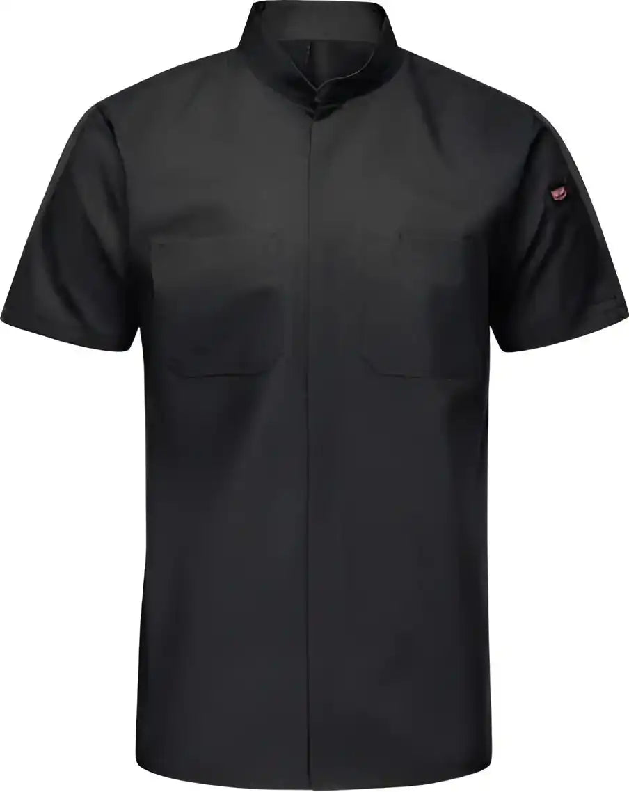 Red Kap Sx46 Mimix Pro + Short Sleeve Work Shirt with Oilblok Black