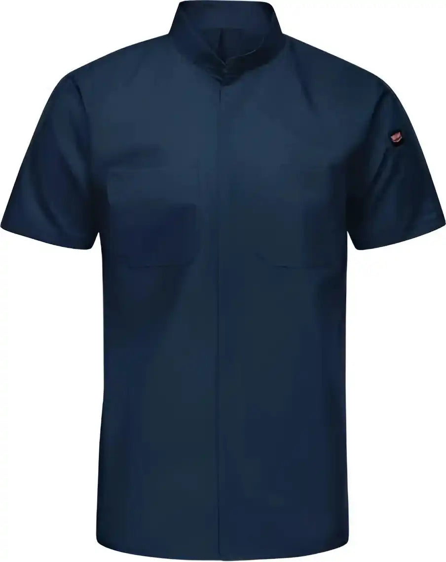 Red Kap Sx46 Mimix Pro + Short Sleeve Work Shirt with Oilblok Navy
