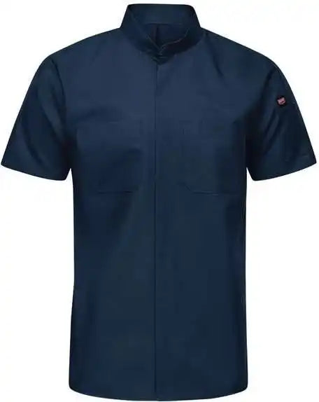 Red Kap Sx46t Mimix Pro + Short Sleeve Work Shirt with Oilblok - Tall Sizes - Navy