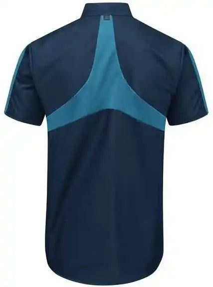 Red Kap Sx46t Mimix Pro + Short Sleeve Work Shirt with Oilblok - Tall Sizes - Navy Teal