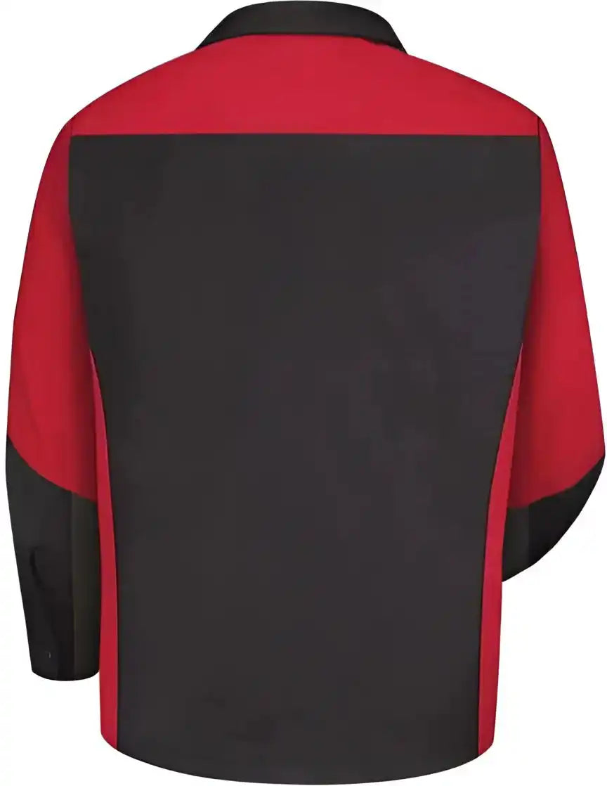 Red Kap Sy10 Long Sleeve Automotive Crew Shirt Black