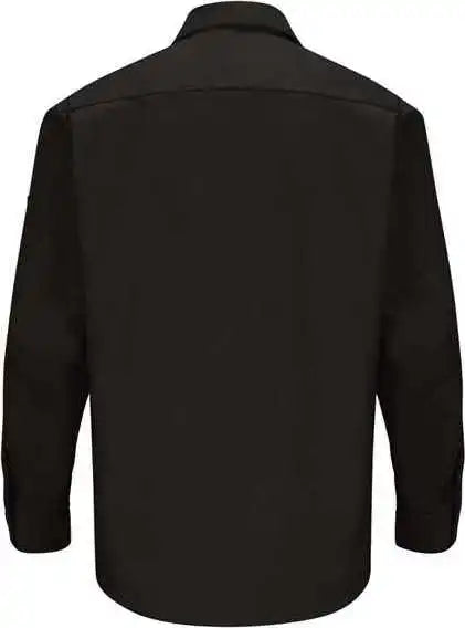 Red Kap Sy10l Long Sleeve Automotive Crew Shirt - Sizes - Black
