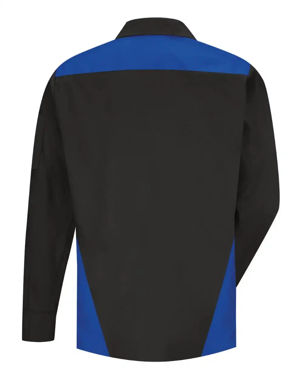 Red Kap Sy18 Long Sleeve Tri-color Shop Shirt - Black Royal Blue Light Grey - Black/ Blue/ / s
