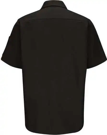 Red Kap Sy20 Short Sleeve Automotive Crew Shirt Black
