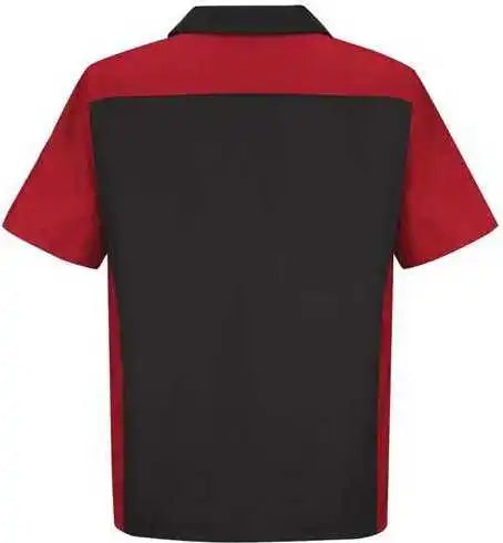 Red Kap Sy20 Short Sleeve Automotive Crew Shirt - Black