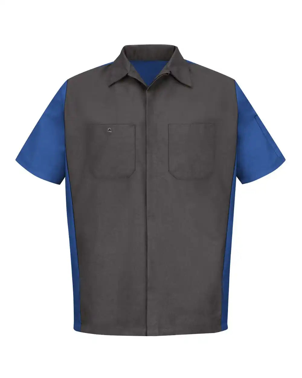 Red Kap Sy20 Short Sleeve Automotive Crew Shirt - Charcoal Royal - Charcoal/ / s