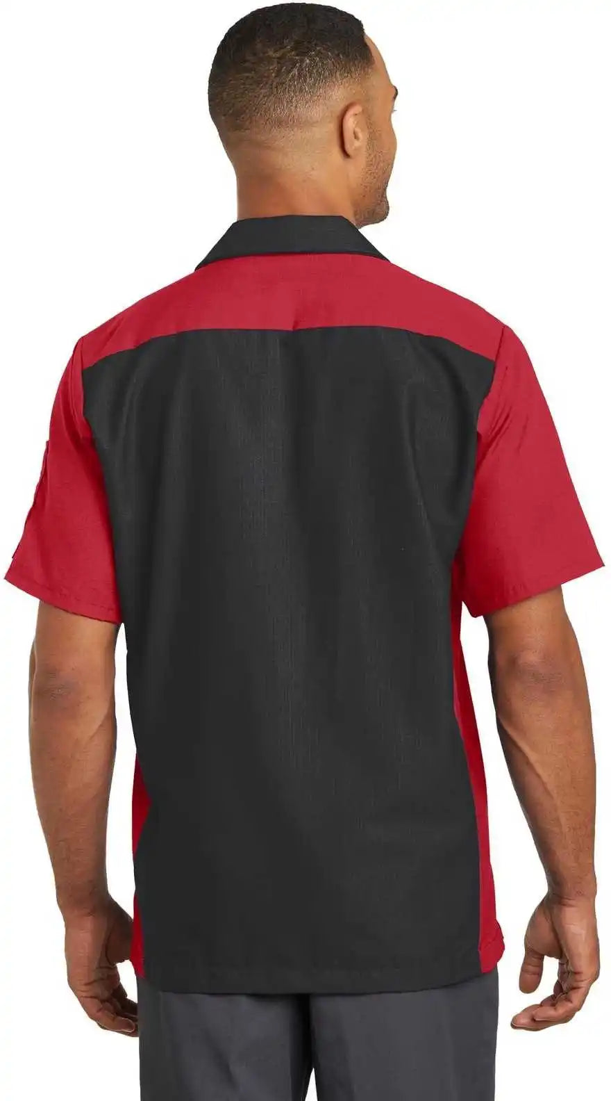 Red Kap Sy20 Short Sleeve Ripstop Crew Shirt Black/