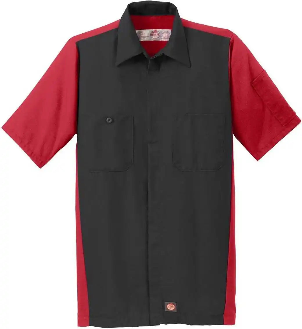 Red Kap Sy20 Short Sleeve Ripstop Crew Shirt Black/