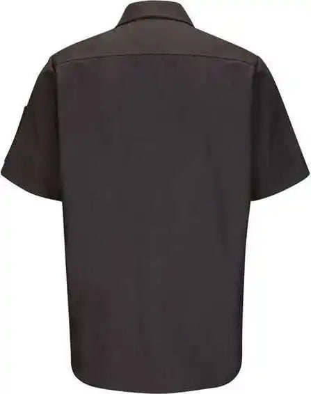 Red Kap Sy20l Short Sleeve Automotive Crew Shirt - Long Sizes - Charcoal