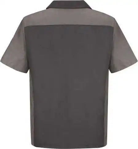 Red Kap Sy20l Short Sleeve Automotive Crew Shirt Long Sizes Charcoal Gray