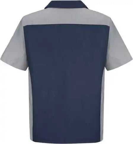 Red Kap Sy20l Short Sleeve Automotive Crew Shirt Long Sizes Navy Gray