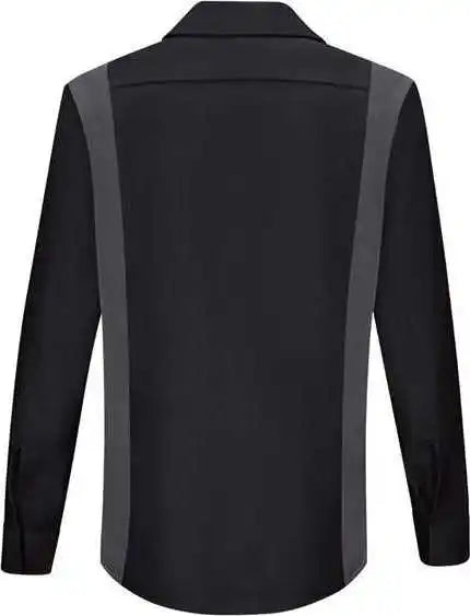 Red Kap Sy31 Women’s Performance Plus Long Sleeve Shop Shirt with Oilblok Technology - Black Charcoal