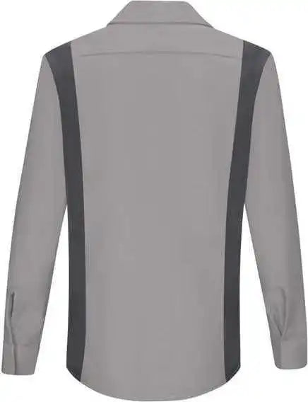 Red Kap Sy31 Women’s Performance Plus Long Sleeve Shop Shirt with Oilblok Technology - Light Gray Charcoal