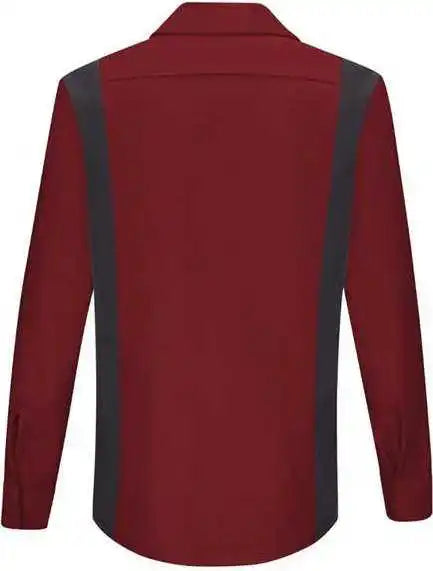 Red Kap Sy31 Women’s Performance Plus Long Sleeve Shop Shirt with Oilblok Technology - Fireball Charcoal