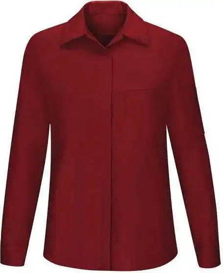 Red Kap Sy31 Women’s Performance Plus Long Sleeve Shop Shirt with Oilblok Technology - Fireball Charcoal