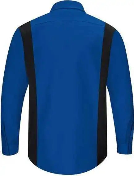 Red Kap Sy32 Performance Plus Long Sleeve Shirt with Oilblok Technology - Royal Blue Black