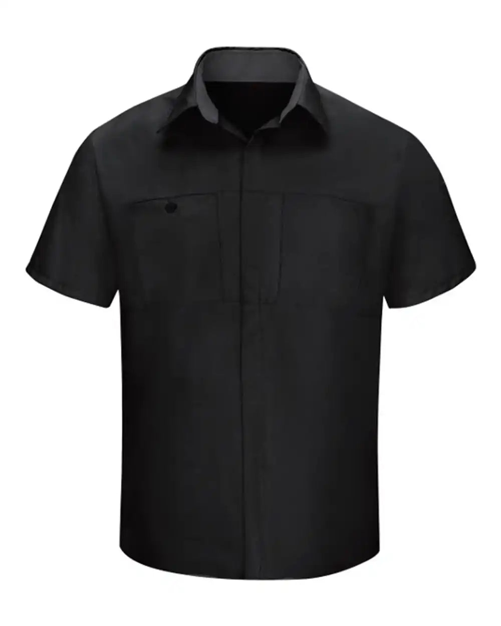 Red Kap Sy42 Performance Plus Short Sleeve Shirt with Oilblok Technology - Black Charcoal - Black/ / s