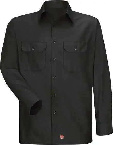Red Kap Sy50 Ripstop Long Sleeve Shirt Black