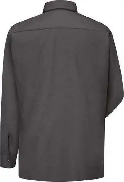 Red Kap Sy50 Ripstop Long Sleeve Shirt Charcoal