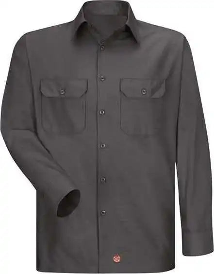 Red Kap Sy50 Ripstop Long Sleeve Shirt Charcoal