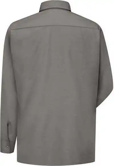 Red Kap Sy50 Ripstop Long Sleeve Shirt Gy Gray