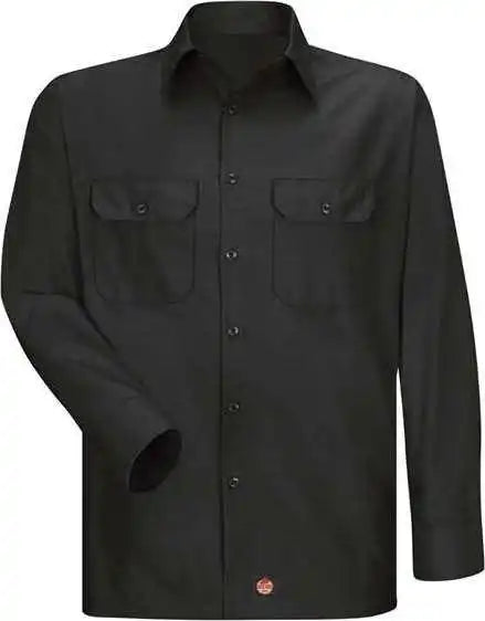 Red Kap Sy50l Ripstop Long Sleeve Shirt - Sizes - Black