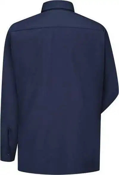 Red Kap Sy50l Ripstop Long Sleeve Shirt Sizes Navy