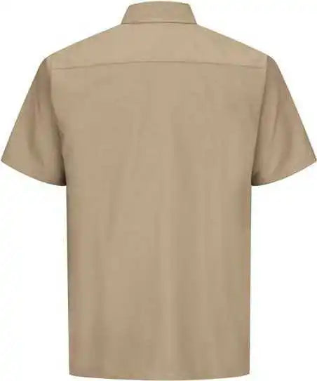 Red Kap Sy60 Ripstop Short Sleeve Work Shirt Khaki