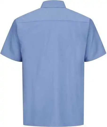 Red Kap Sy60 Ripstop Short Sleeve Work Shirt - Light Blue
