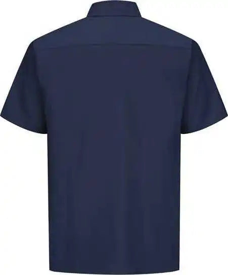 Red Kap Sy60 Ripstop Short Sleeve Work Shirt Navy