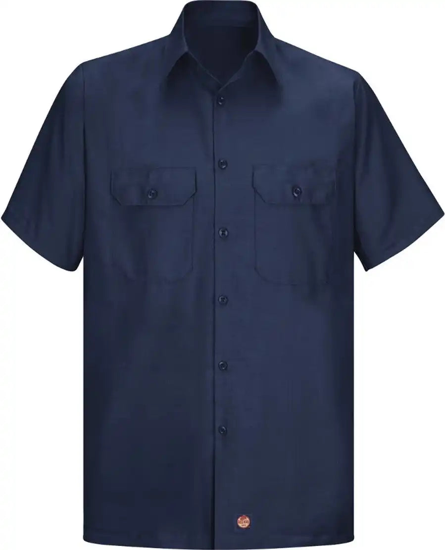 Red Kap Sy60 Ripstop Short Sleeve Work Shirt - Navy - s