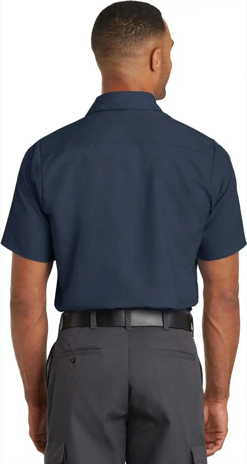 Red Kap Sy60 Short Sleeve Solid Ripstop Shirt Navy