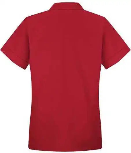 Red Kap Tp23 Women’s Loose Fit Short Sleeve Button Smock