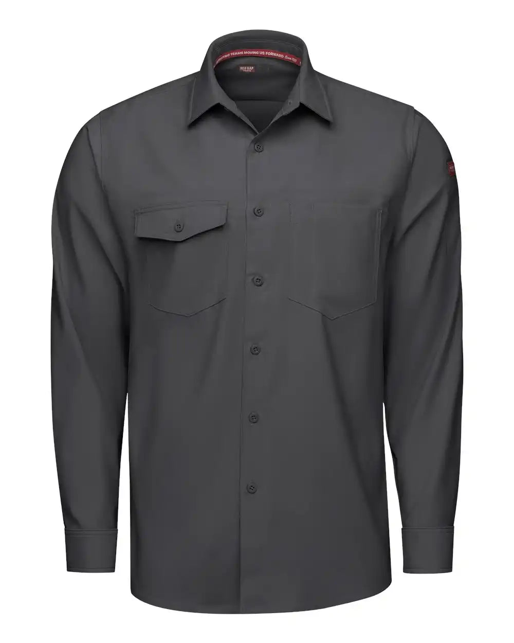 Red Kap Tsm4 Cooling Long Sleeve Work Shirt - Carbon - s