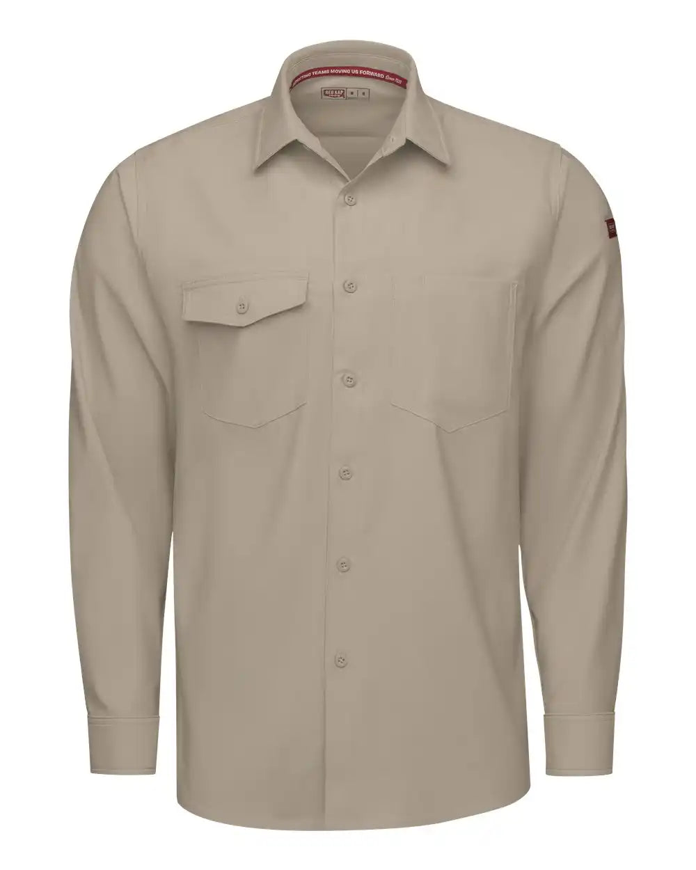 Red Kap Tsm4 Cooling Long Sleeve Work Shirt - Sand - s