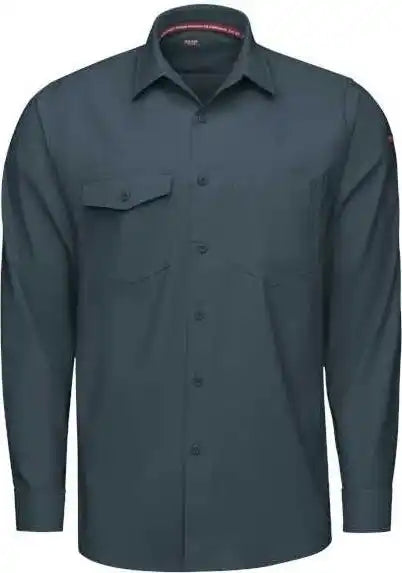 Red Kap Tsm4t Cooling Long Sleeve Work Shirt - Tall Sizes - Arctic