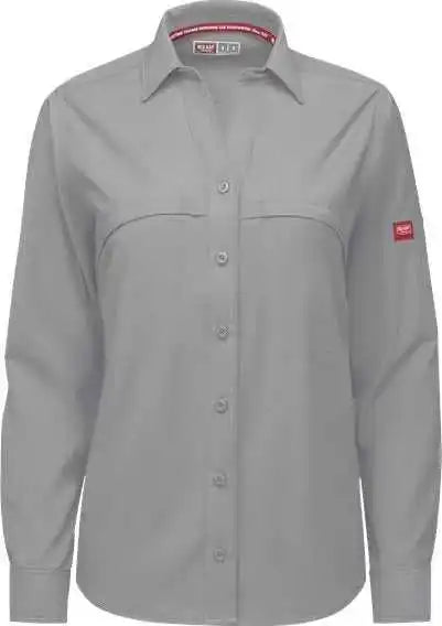 Red Kap Tsw3 Women’s Cooling Long Sleeve Work Shirt - Gravel