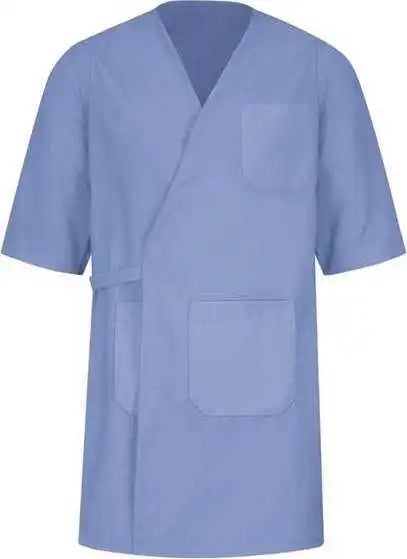 Red Kap Wp10 Collarless Butcher Wrap Light Blue