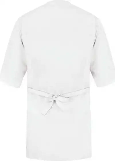 Red Kap Wp18 Collarless Poplin Butcher Wrap White