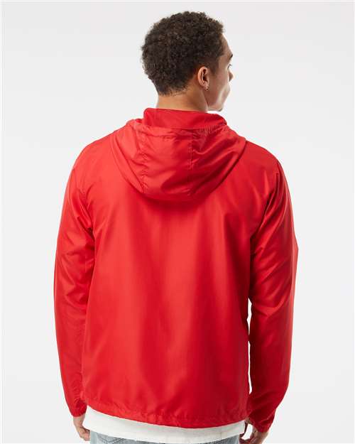 Red Lightweight Windbreaker Full-Zip Jacket - EXP54LWZ