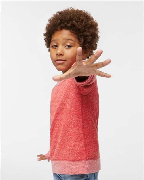 Red Melange Toddler Harborside Mélange French Terry Crew - 3379