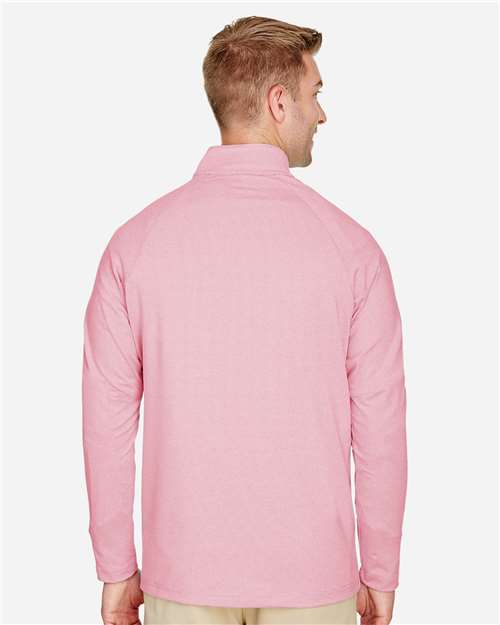 Red Men&#39;s CrownLux Performance® Clubhouse Micro-Stripe Quarter-Zip Pullover - DG480