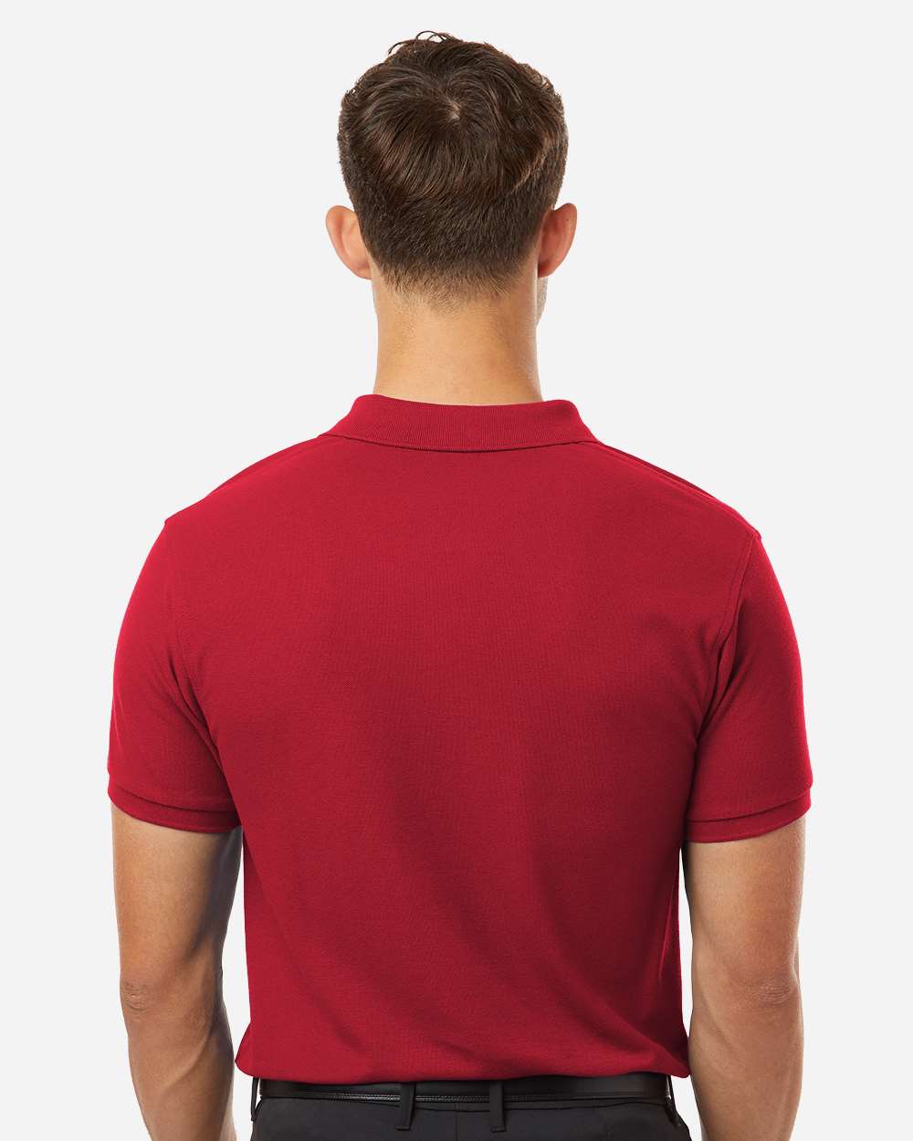 Red Men's Tall Pique Polo - 62800T plain